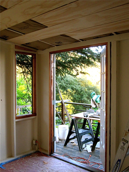 An ADU under construction on a Bay Area lot